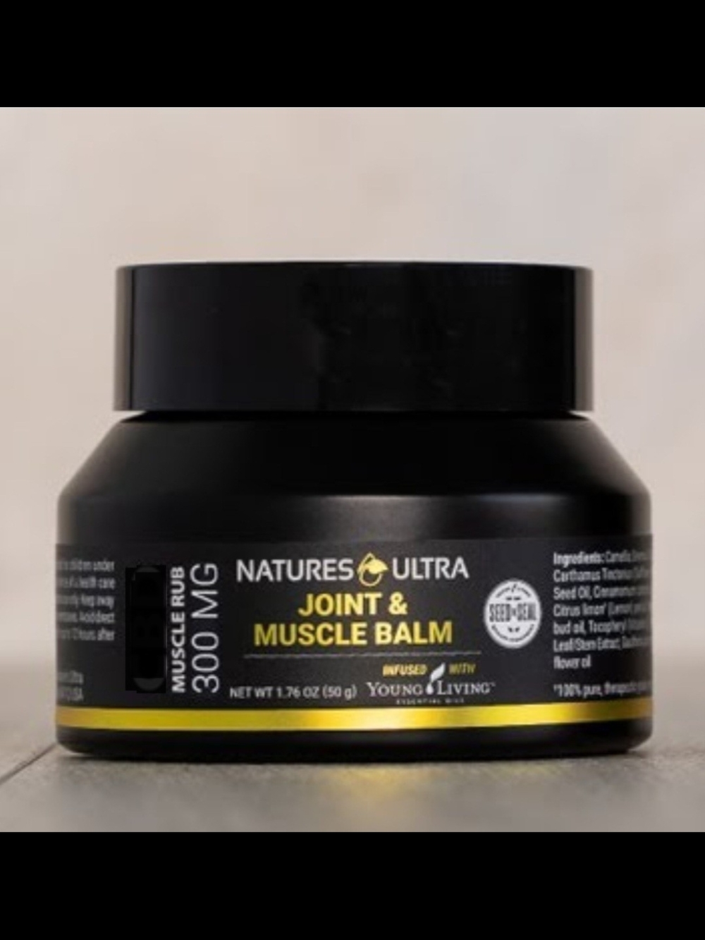 Young Living Joint & Muscle Balm - Black and Yellow Jar